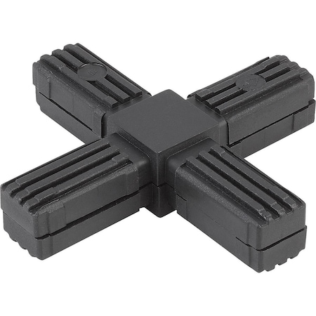 Kipp Connector 4-Way Flat, A=20, L=92, Polyamide, Comp:Steel K0618.1201512